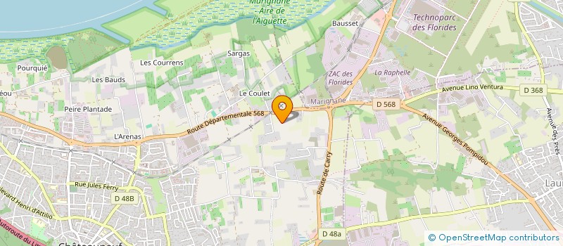 localisation de l'entreprise BTP 13 à CHATEAUNEUF-LES-MARTIGUES