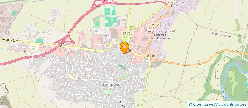 localisation de l'entreprise BTP 63  LEMPDES