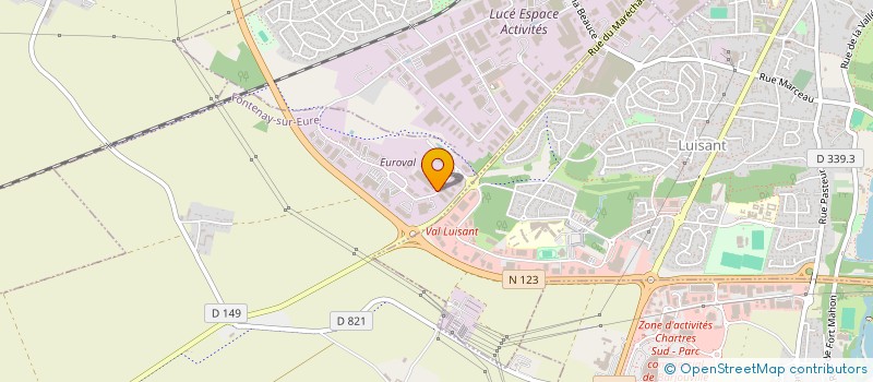 localisation de l'entreprise BTP à FONTENAY-SUR-EURE