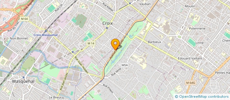 localisation de l'entreprise BTP  ROUBAIX