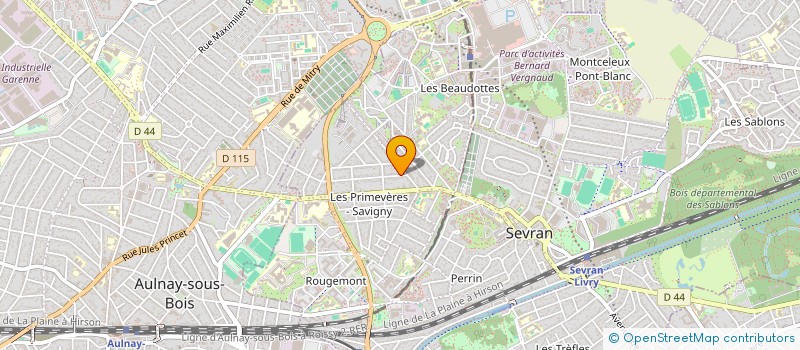 localisation de l'entreprise BTP AK SARL à SEVRAN