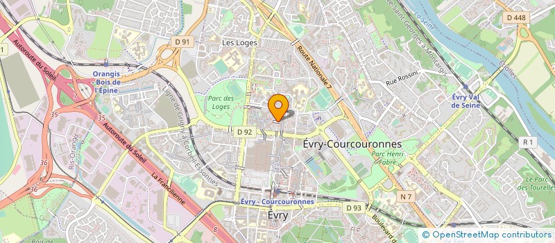 localisation de l'entreprise BTP & ARMATURE à EVRY-COURCOURONNES