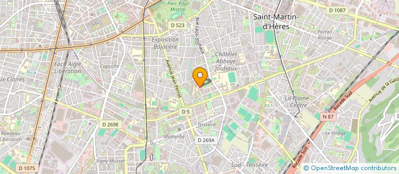 localisation de l'entreprise BTP BAYE 38100 à GRENOBLE