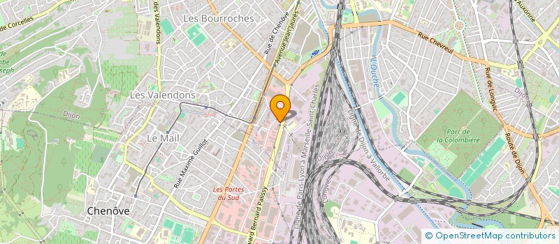 localisation de l'entreprise BTP CENTRE EST à DIJON