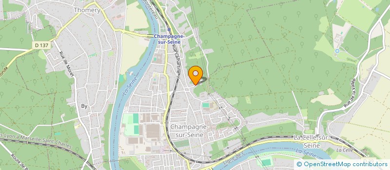 localisation de l'entreprise BTP CHAMPENOIS  CHAMPAGNE-SUR-SEINE