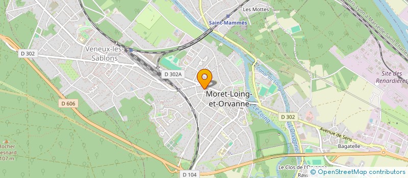 localisation de l'entreprise BTP CONCEPT à MORET-LOING-ET-ORVANNE