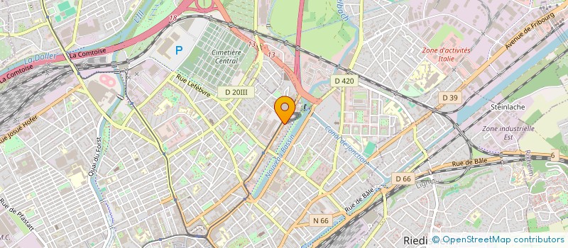 localisation de l'entreprise BTP CONCEPT  MULHOUSE