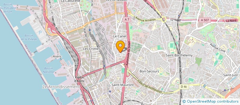 localisation de l'entreprise BTP CONFORT AVENIR à MARSEILLE