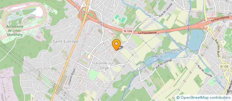 localisation de l'entreprise BTP CONSEIL  LEUVILLE-SUR-ORGE