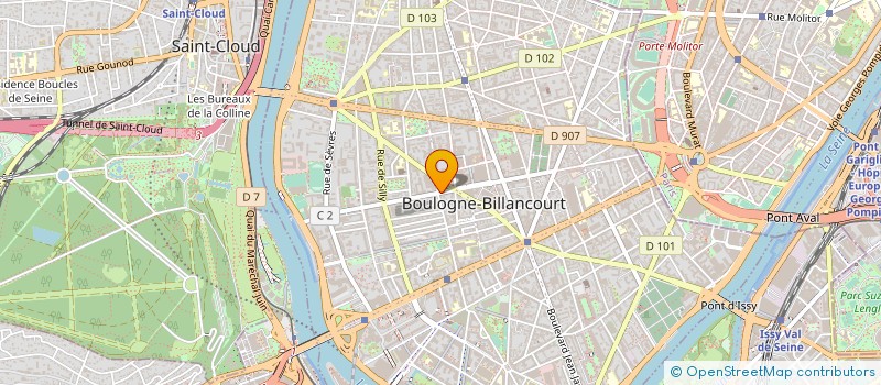 localisation de l'entreprise BTP CONSULTING  BOULOGNE-BILLANCOURT