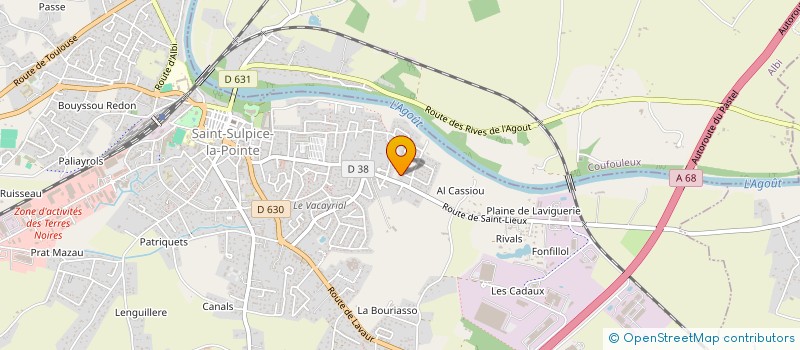 localisation de l'entreprise BTP DA SILVA à SAINT-SULPICE-LA-POINTE