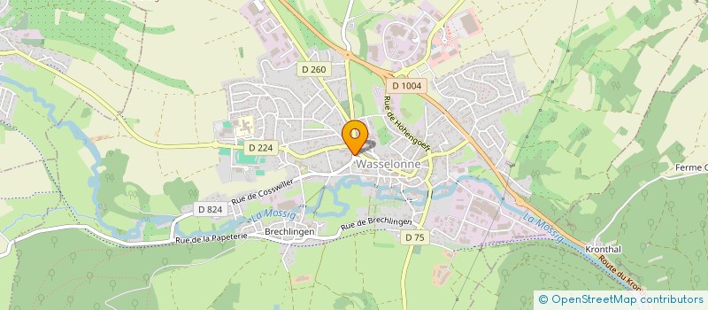 localisation de l'entreprise BTP DE LA MOSSIG  ZEINHEIM