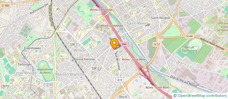 localisation de l'entreprise BTP DECO à REIMS