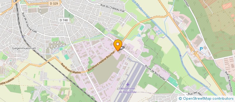localisation de l'entreprise BTP DISTRIBUTION à HAGUENAU