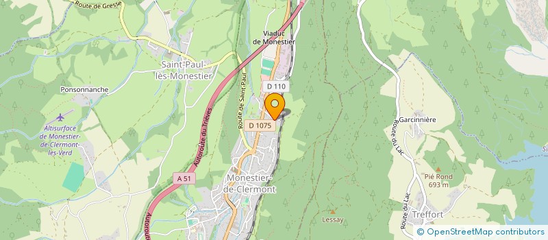 localisation de l'entreprise BTP DU BALCON EST  CHATEAU-BERNARD