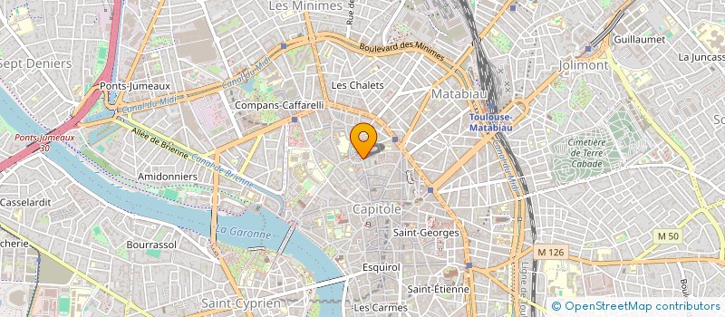 localisation de l'entreprise BTP DU TAUR  TOULOUSE