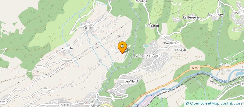 localisation de l'entreprise BTP EL KAHAN  LA PLAGNE TARENTAISE