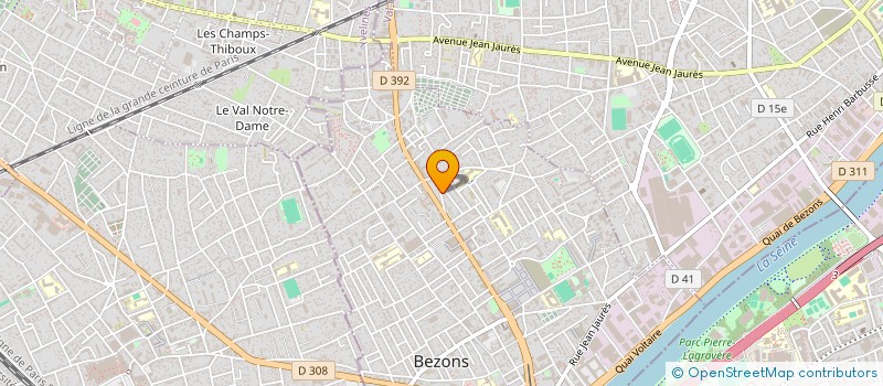 localisation de l'entreprise BTP ELEC à BEZONS