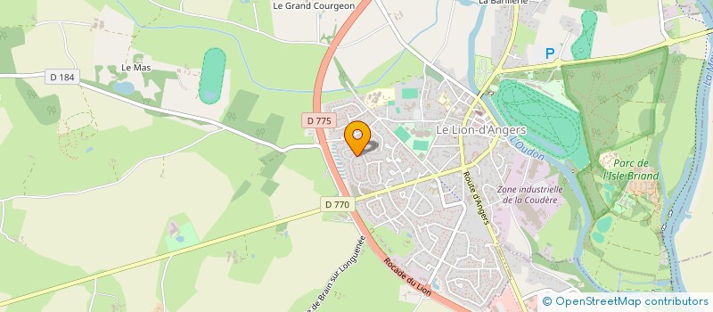 localisation de l'entreprise BTP ELECTRICITE  LE LION D'ANGERS