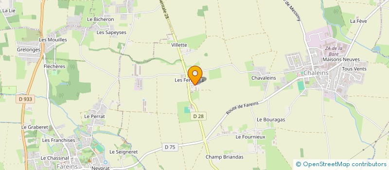 localisation de l'entreprise BTP ENSEMBLE  CHALEINS