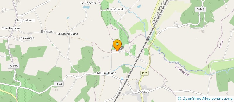 localisation de l'entreprise BTP ETUDES ET AMENAGEMENTS  MONTMOREAU