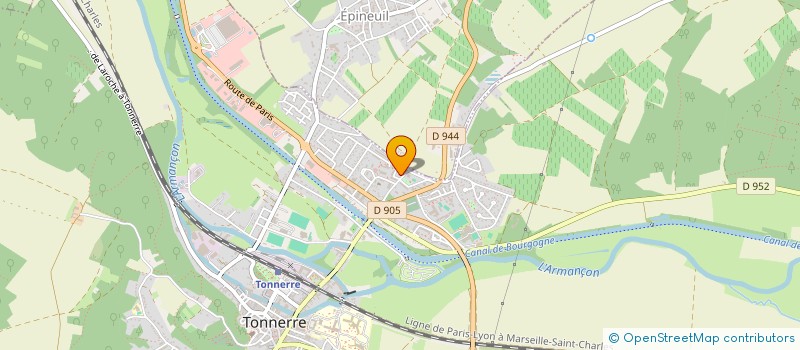 localisation de l'entreprise BTP FBR à TONNERRE