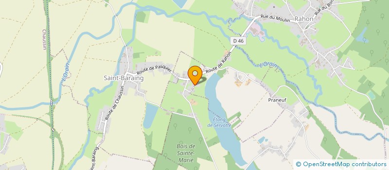 localisation de l'entreprise BTP FOREST  SAINT-BARAING