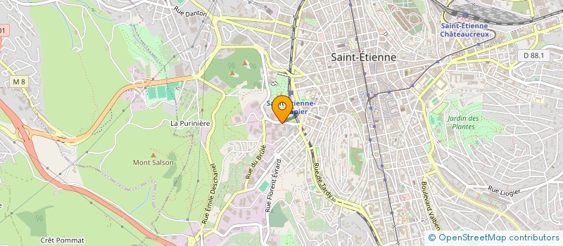 localisation de l'entreprise BTP FORMATION à SAINT-ETIENNE