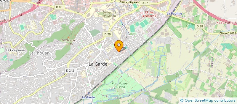 localisation de l'entreprise BTP FRANCE SERVICE  LA GARDE
