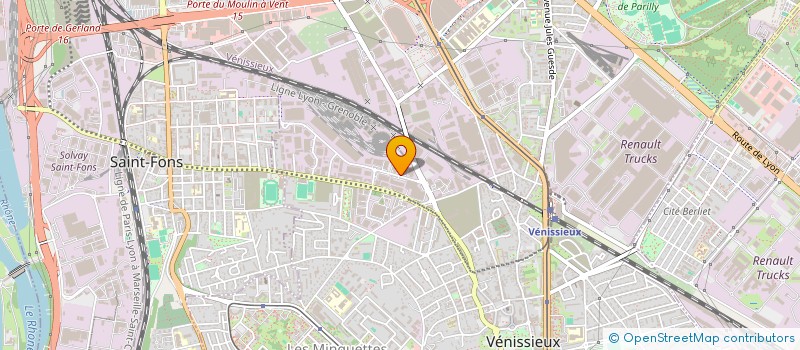 localisation de l'entreprise BTP GENERALE  IRIGNY