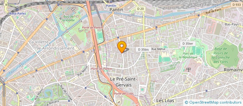 localisation de l'entreprise BTP GROUP à LE PRE-SAINT-GERVAIS