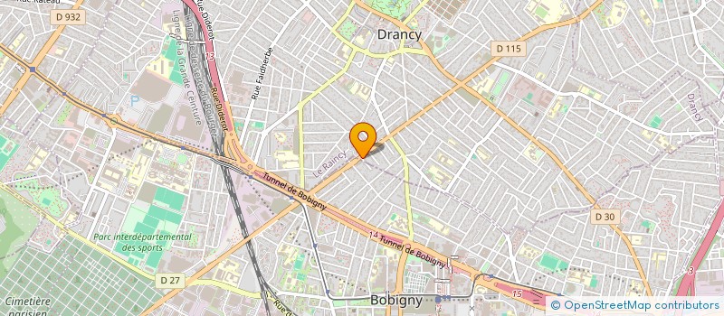 localisation de l'entreprise BTP GROUP à DRANCY