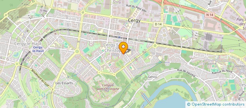 localisation de l'entreprise BTP IZEM & ASSOCIES  CERGY