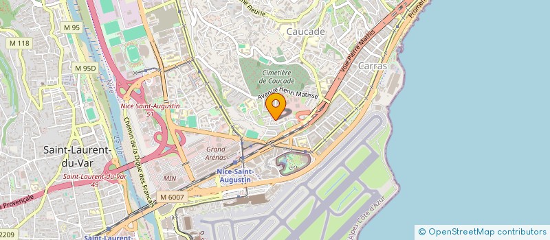 localisation de l'entreprise BTP KHALIFA  NICE