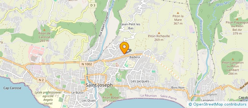 localisation de l'entreprise BTP LE-HO SARL à SAINT-JOSEPH