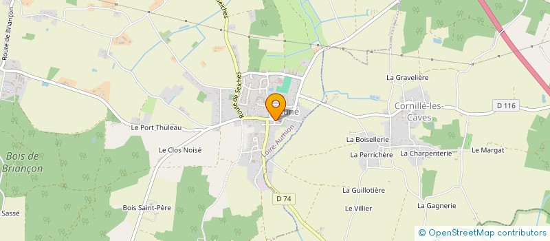 localisation de l'entreprise BTP LOG à LOIRE-AUTHION