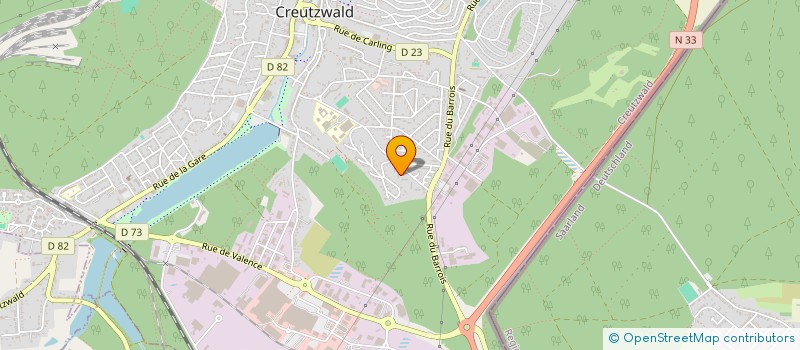 localisation de l'entreprise BTP LORRAINE  CREUTZWALD