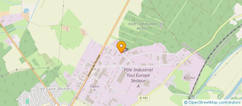 localisation de l'entreprise BTP LORRAINE CONSEILS  TOUL