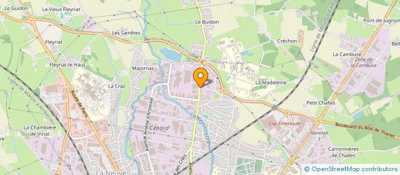 localisation de l'entreprise BTP MANUTENTION SERVICE à BOURG-EN-BRESSE