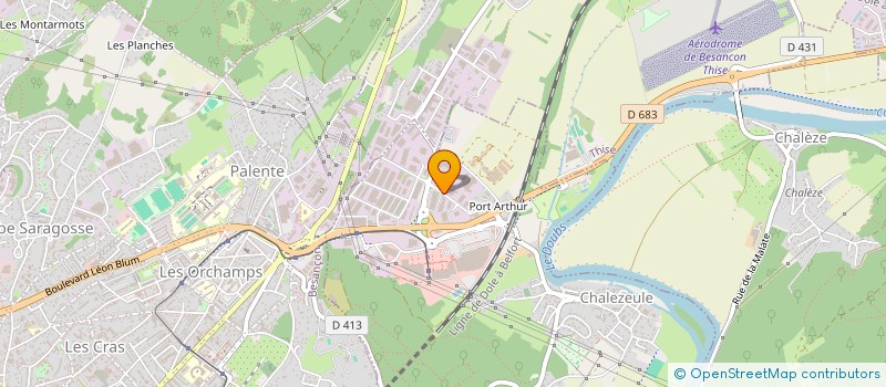 localisation de l'entreprise BTP MAT 70 à CHALEZEULE