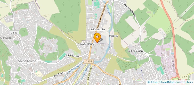 localisation de l'entreprise BTP MATERIAUX 27  EVREUX