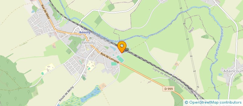 localisation de l'entreprise BTP MENETRIER à REMILLY