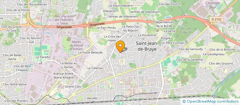 localisation de l'entreprise BTP METALLERIE à SAINT-JEAN-DE-BRAYE