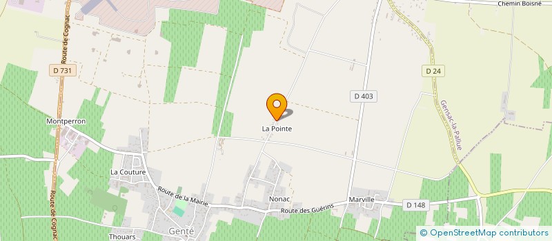 localisation de l'entreprise BTP MP à GENTE