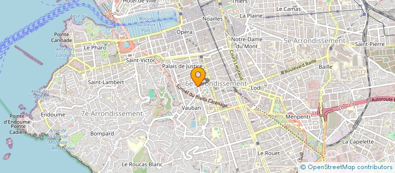 localisation de l'entreprise BTP MULTI SERVICES  MARSEILLE 6EME