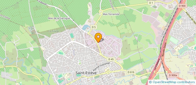 localisation de l'entreprise BTP-O à SAINT-ESTEVE