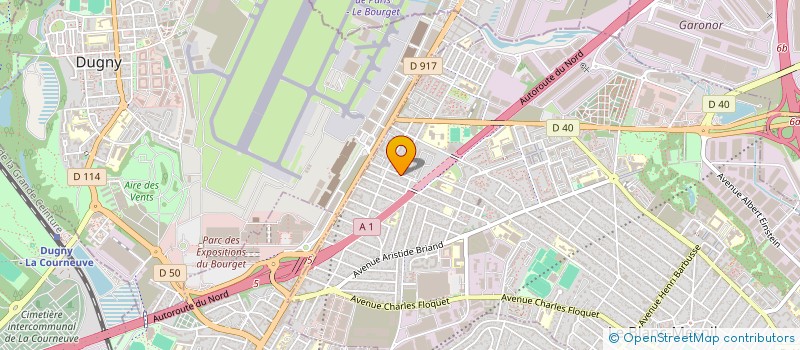 localisation de l'entreprise BTP OSEC  LE BLANC-MESNIL