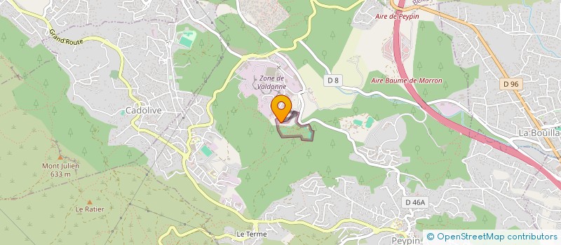 localisation de l'entreprise BTP PROVENCE à PEYPIN