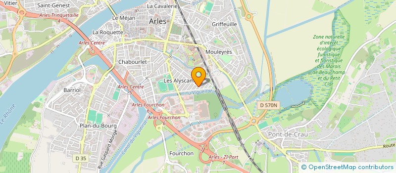 localisation de l'entreprise BTP PROVENCE à ARLES
