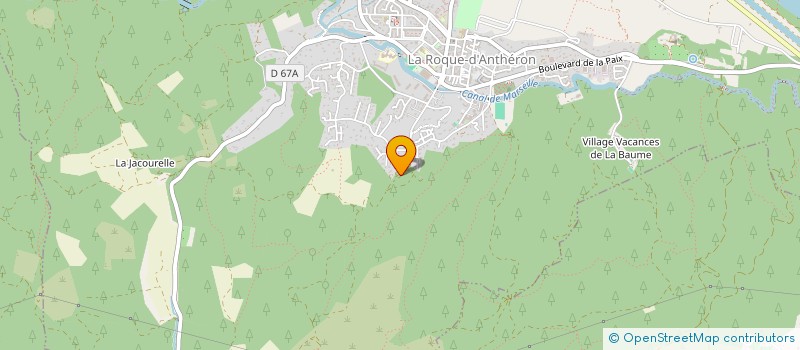 localisation de l'entreprise BTP PROVENCE CREATION  LA ROQUE-D'ANTHERON